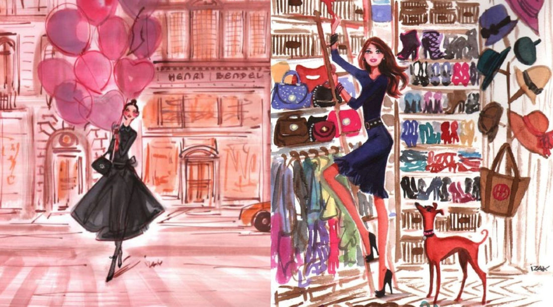 Henri Bendel Illustrations by Izak Zenou