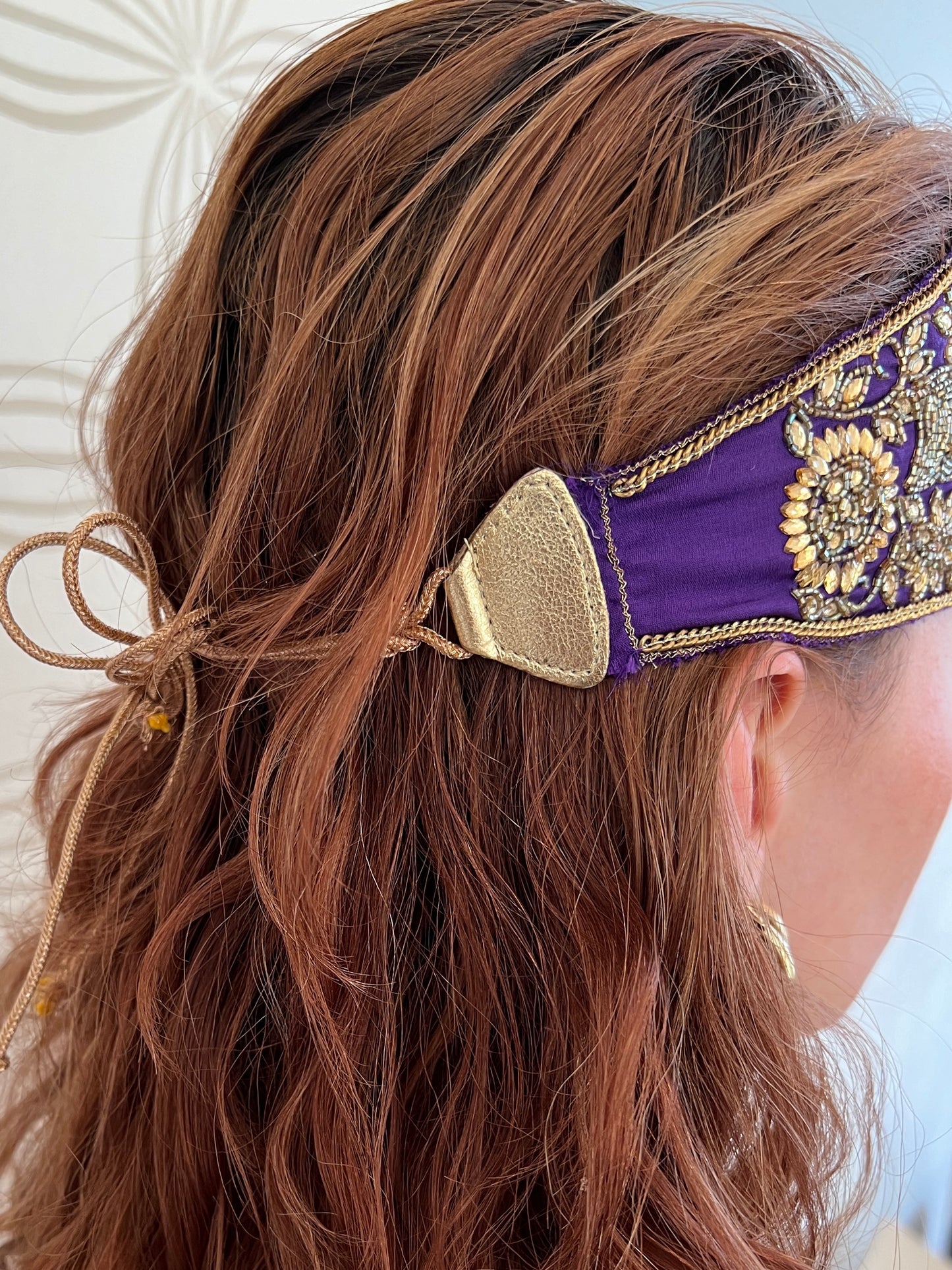 Jewel-Toned Embroidered Headband – A Crown of Radiance