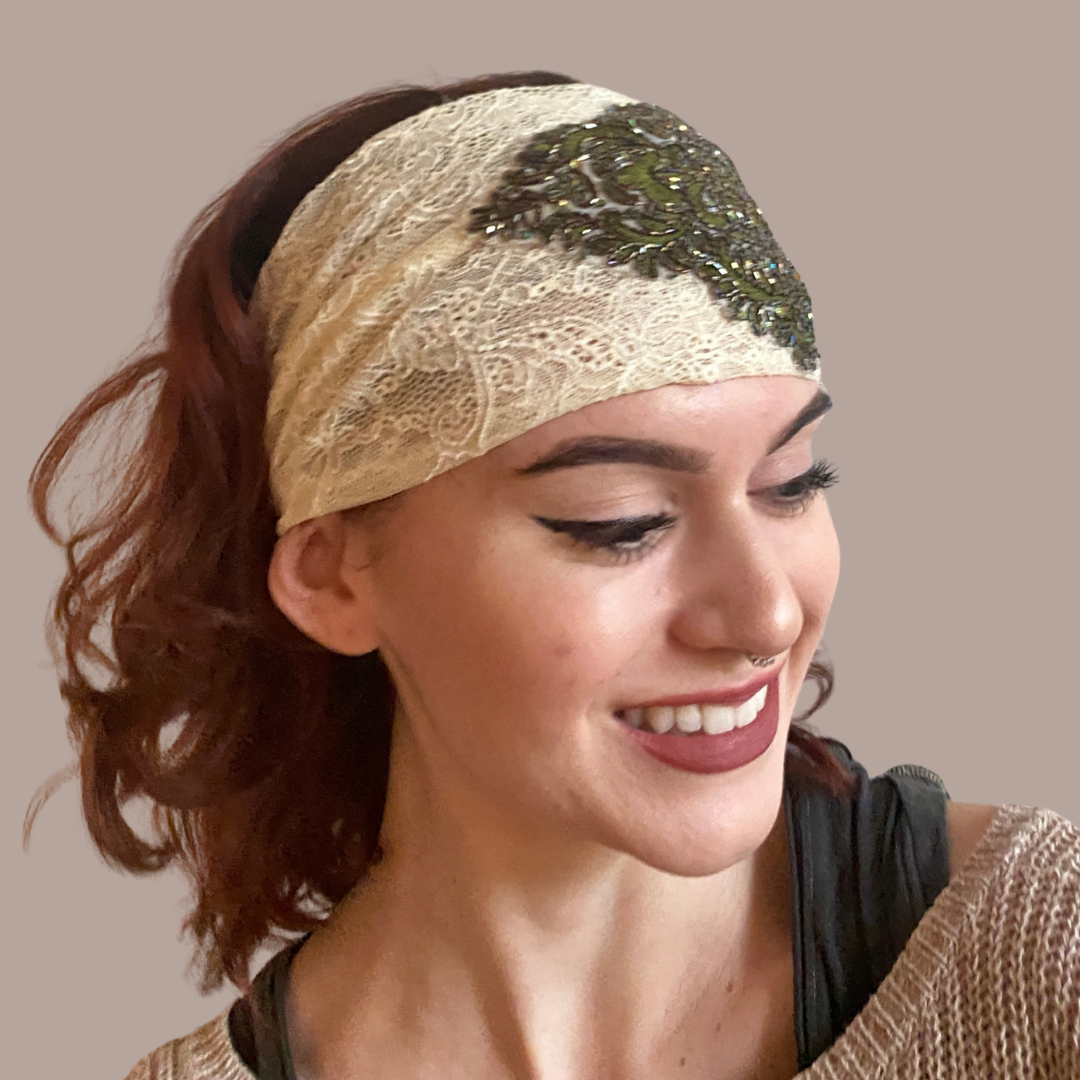 Peripherii Lace-With-Applique-Headband-Attitude