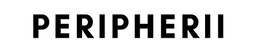 Peripherii text logo in black on transparent background 