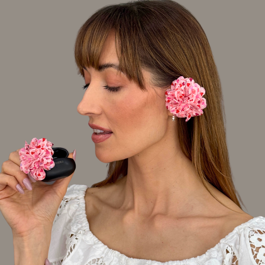 Priamble™ Blossom Audio Earrings in Ivory Mix – Open-ear Bluetooth® earphones by PERIPHERII