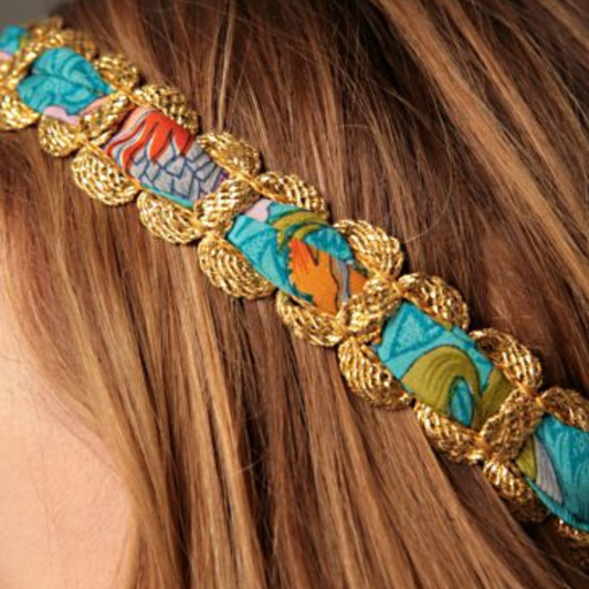 Gilded Chain, Printed Silk, Perfect Fit