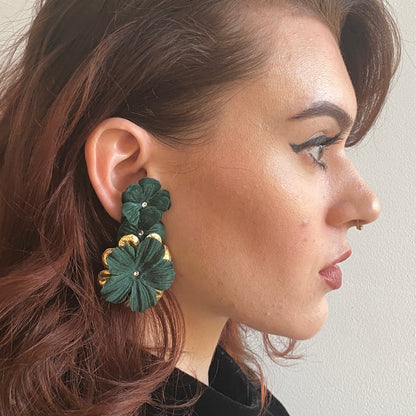 Woman in flower Smart Earrings by Peripherii